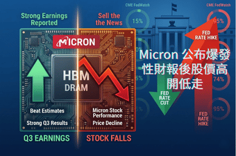 Micron 財報炸裂卻賣消息下跌！升息概率首超降息暗示大盤重定價 | Us Market360